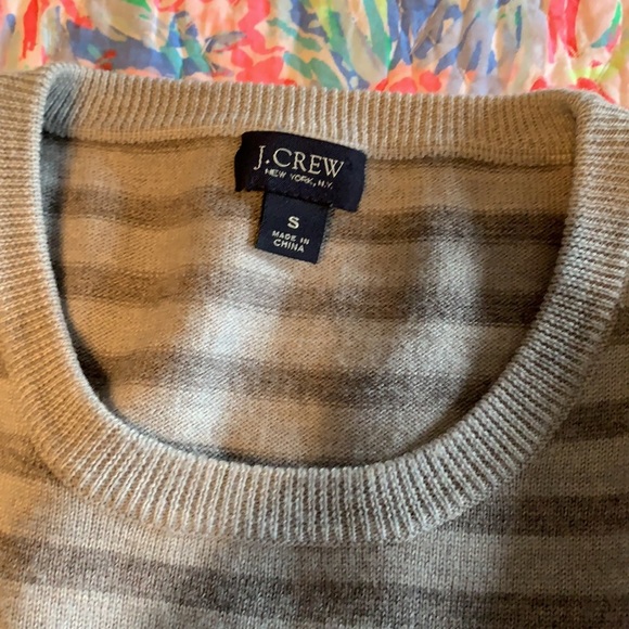 Merino wool J Crew striped sweater - Picture 2 of 2